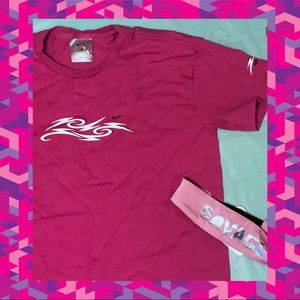 5/25 Nike short sleeve graphic workout slim top